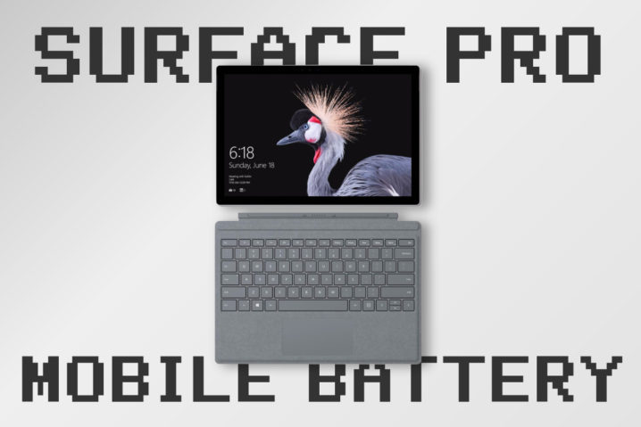 おお！『Surface Pro』も”モバブー”で充電できるっ！