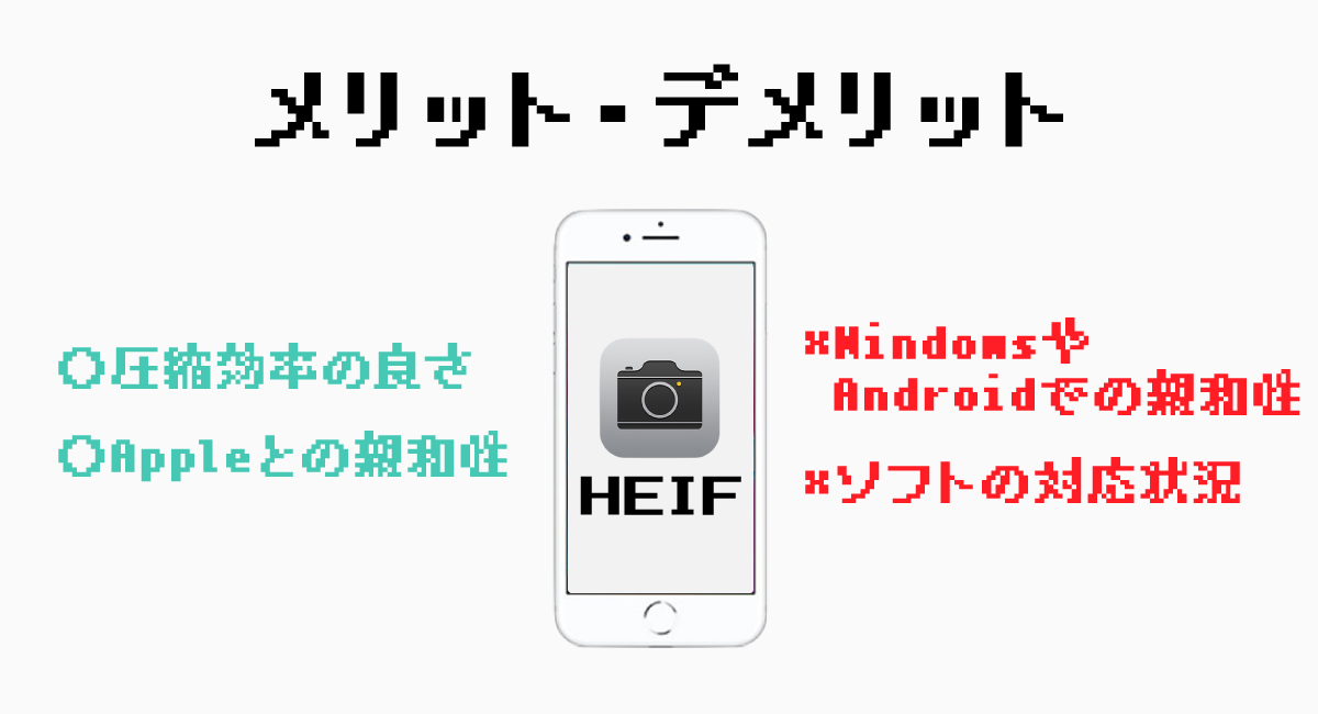 『HEIF』のメリット・デメリット