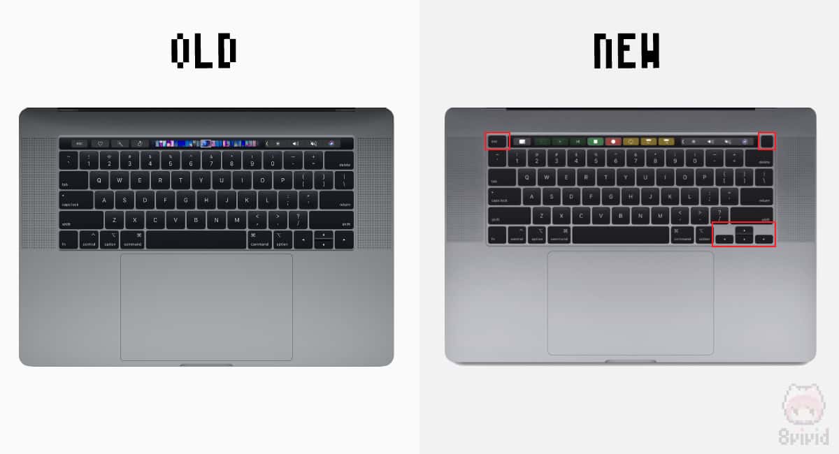 MacBook Pro 16″では『Magic Keyboard』に刷新。