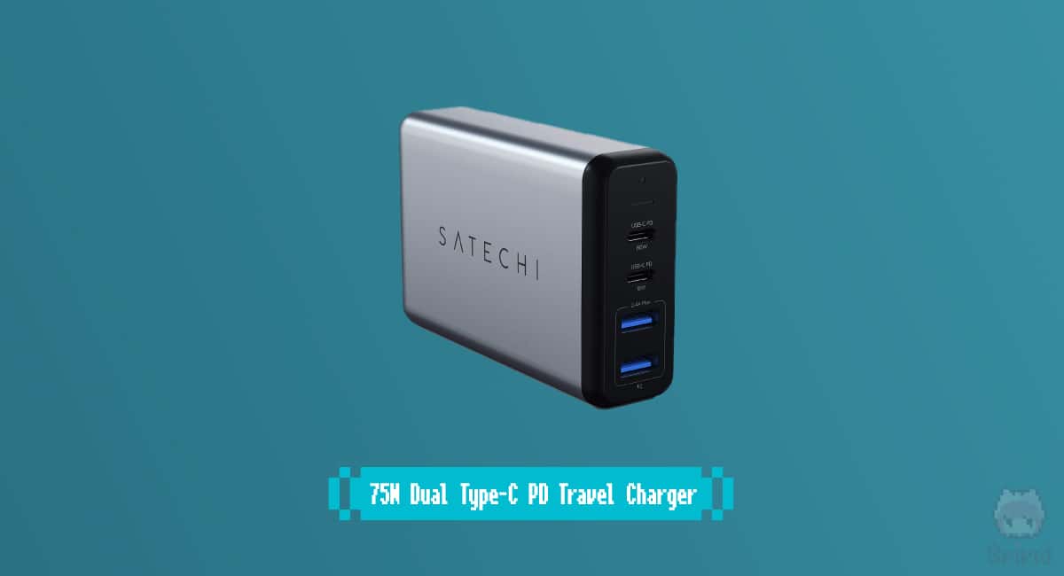 Satechi『75W Dual Type-C PD Travel Charger』