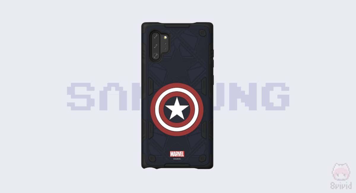 Galaxy Friends Captain America Rugged Protective Smart Cover for Note10+