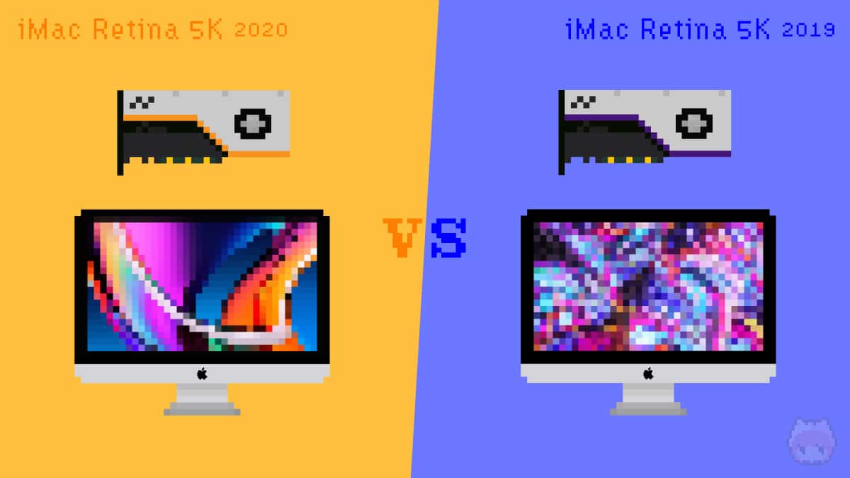 iMac Retina 5K（2020）とiMac Retina 5K（2019）のdGPUを比較。