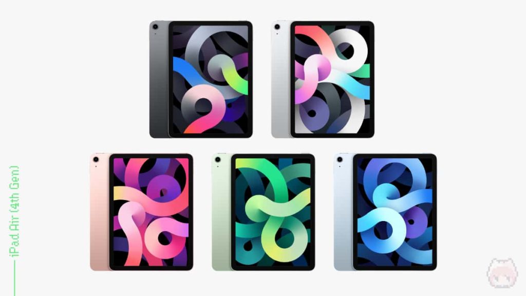 iPad Air（第4世代・2020）カラーバリエーション