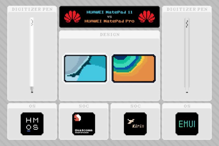 『HUAWEI MatePad 11』と『HUAWEI MatePad Pro』の比較と相違点