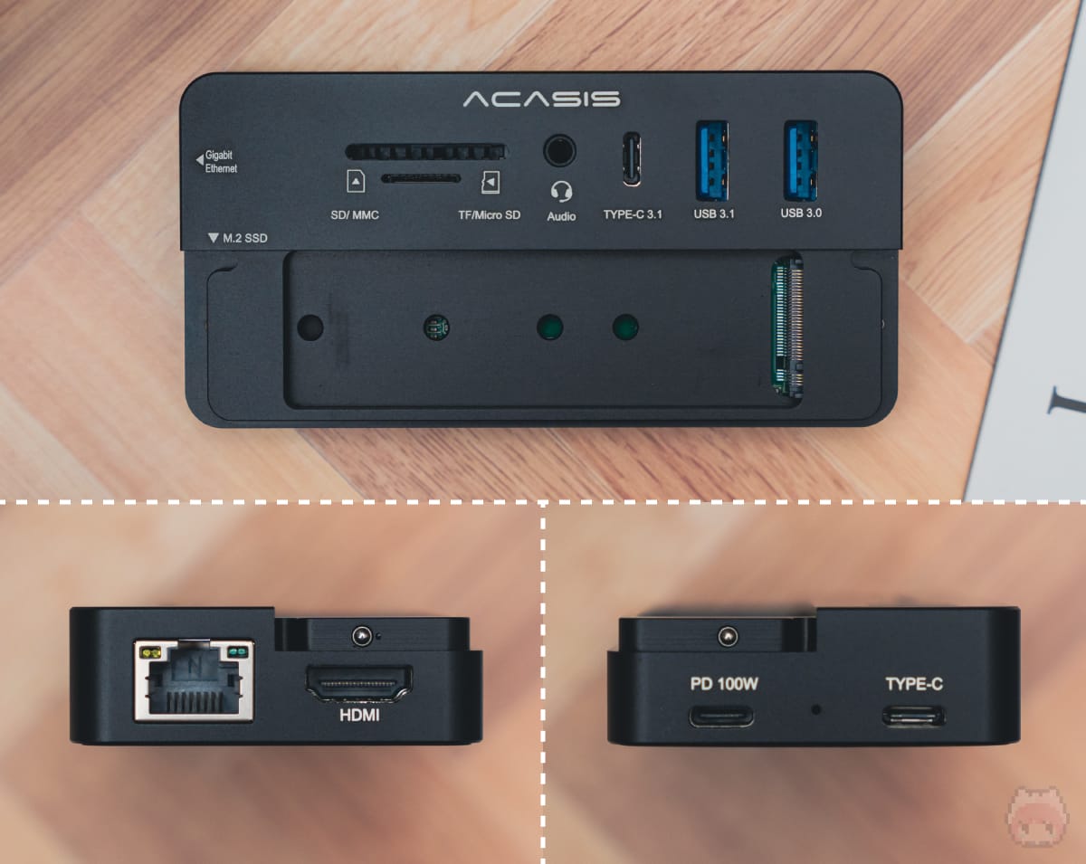 10-in-1 USB C Hub with SSD Enclosure - ACASIS
