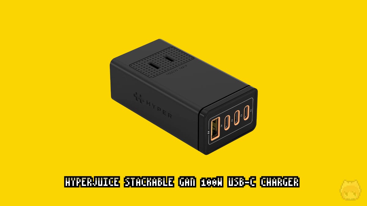 HYPER HyperJuice Stackable GaN 100W USB-C Charger