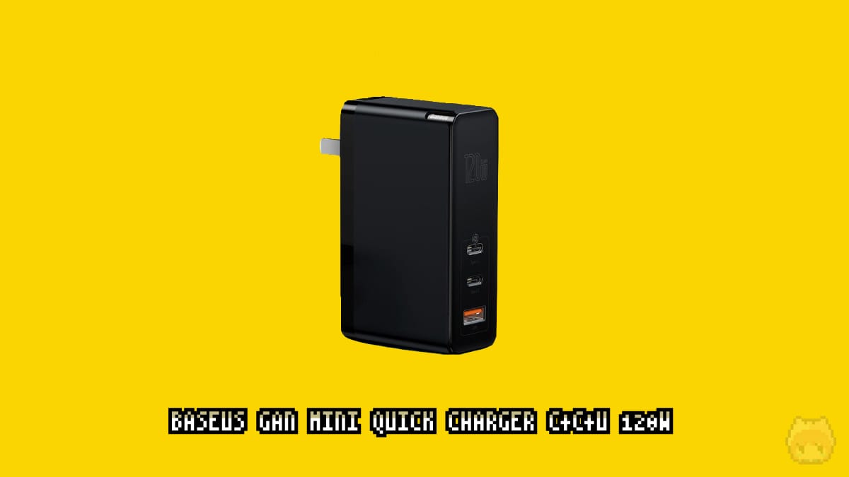 Baseus GaN Mini Quick Charger C+C+U 120W